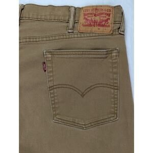Levis 514 Straight Fit Brown/Tan 39W 32L Jeans (Inner Tags Removed)